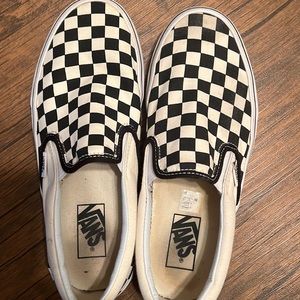 Vans checkered sneakers womens size 9/mens 7.5